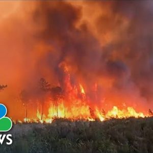 Passengers Fearful Of Flames Approaching Train As Wildfires Ravage Europe