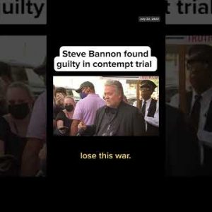 Steve #Bannon Found Guilty In Contempt Trial